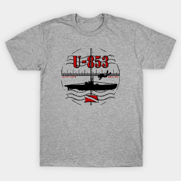 Wreck dive WWII German submarine scuba diving U-853 U-boat Scuba Original T-Shirt by TeeCreations